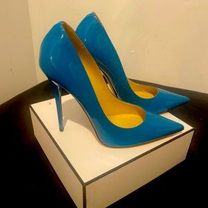 NEW Jimmy choo anouk blue 5” pumps